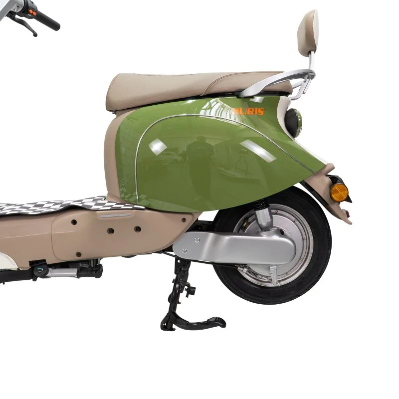 Scuter Electric RURIS Pilot SX790 Verde Bamboo, motor 800 W, baterie 48V20Ah, autonomie pana la 70 km, viteza maxima de 25 km/h, conform reglementarilor UE, fara permis