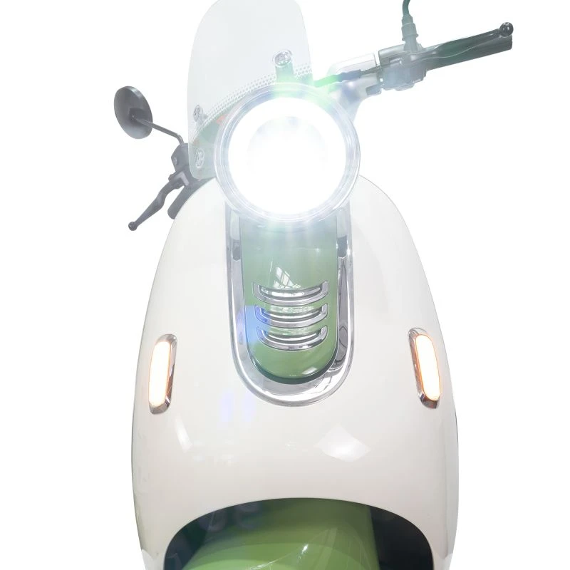Scuter Electric RURIS Pilot SX790 Verde Bamboo, motor 800 W, baterie 48V20Ah, autonomie pana la 70 km, viteza maxima de 25 km/h, conform reglementarilor UE, fara permis