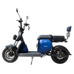 Scuter electric, Samus Denver 25-10T1300-60V20L-Blue, autonomie 60 km, motor 1300 W, acumulator 60 V 20 Ah, viteza maxima de 25 km/h, conform reglementarilor UE, fara permis