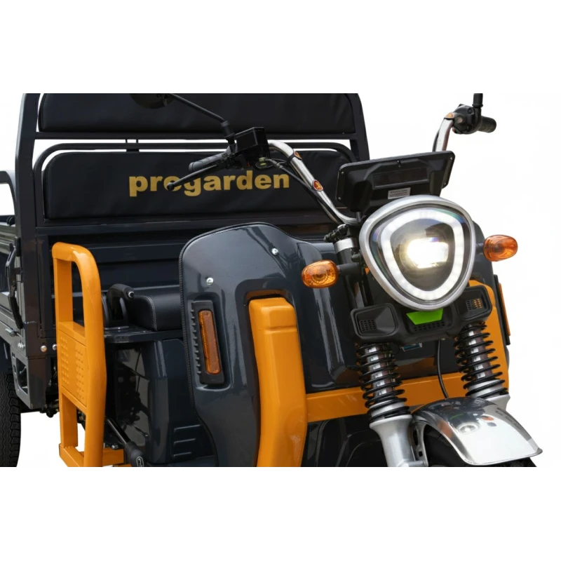 Triciclu Electric Cargo Progarden TRIVO 3000, 72V, 58Ah, incarcator inclus, putere 3000W, viteza maxima de 25 km/h, conform reglementarilor UE, fara permis, autonomie 80km