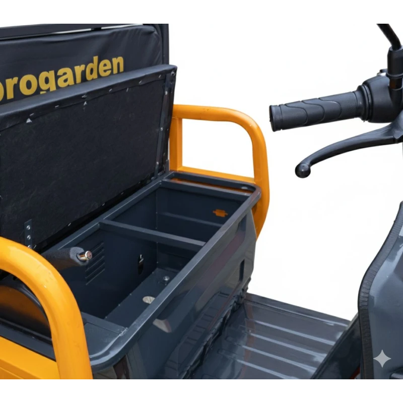 Triciclu Electric Cargo Progarden TRIVO 3000, 72V, 58Ah, incarcator inclus, putere 3000W, viteza maxima de 25 km/h, conform reglementarilor UE, fara permis, autonomie 80km