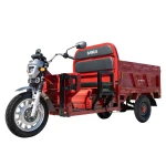 Triciclu electric, Samus Cargo Houston-25-1.5-72V45 Red, 16 inch, putere maxima 3900W, acumulator 72V 45Ah, autonomie 70 km, viteza maxima de 25 km/h, conform reglementarilor UE, fara permis