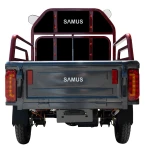 Triciclu electric, Samus Cargo Ranger-25-1.1-72V32 Red Dark Silver, putere maxima 3600W, acumulator 72V 32Ah, autonomie 60 km, viteza maxima de 25 km/h, conform reglementarilor UE, fara permis