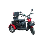 Triciclu electric persoane BLADE VIVA 14, 500W, 60V 20Ah, autonomie 50 km, viteza maxima de 25 km/h, conform reglementarilor UE, fara permis, Rosu-Negru