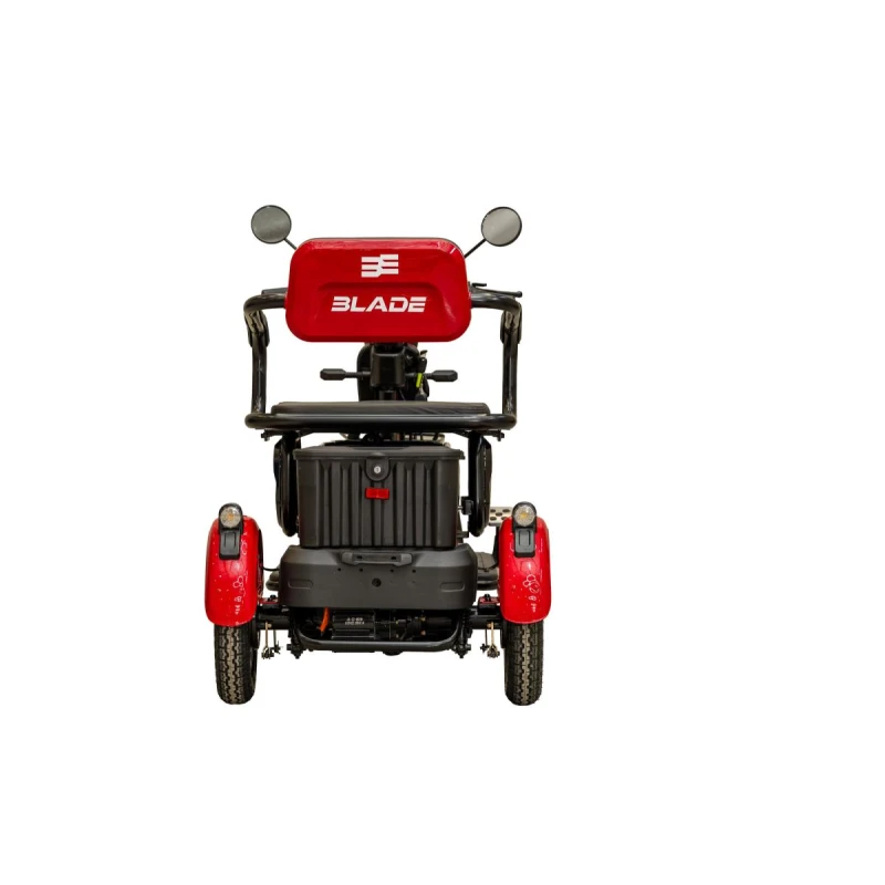 Triciclu electric persoane BLADE VIVA 14, 500W, 60V 20Ah, autonomie 50 km, viteza maxima de 25 km/h, conform reglementarilor UE, fara permis, Rosu-Negru