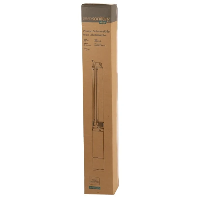 Pompa Submersibila Inox 750W Centrifugala 12 Turbine Panou de Comanda Rezistenta Sporita la Nisip Evosanitary Plus