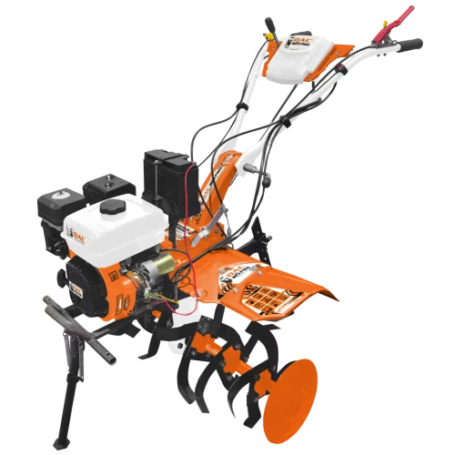 Motocultor RURIS DAC185 PRO + roti cauciuc 19x7-8, Putere 8.5 CP, Pornire la cheie si demaror, Carcasa transmisie fonta nodulara, Model 2026