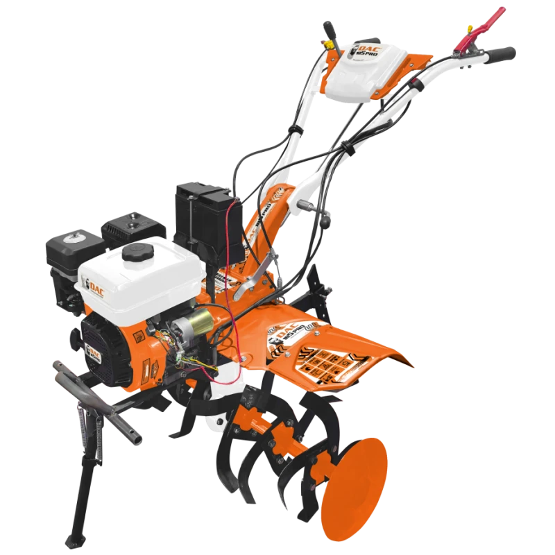 Motocultor RURIS DAC185 PRO + roti cauciuc 19x7-8, Putere 8.5 CP, Pornire la cheie si demaror, Carcasa transmisie fonta nodulara, Model 2026