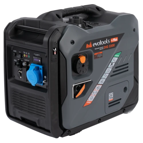 Generator Invertor Silentios DIG5500 EvoTools +Plus, 5500 W, 230 V, Pornire Electrica, Telecomanda, USB Type-A si Type-C