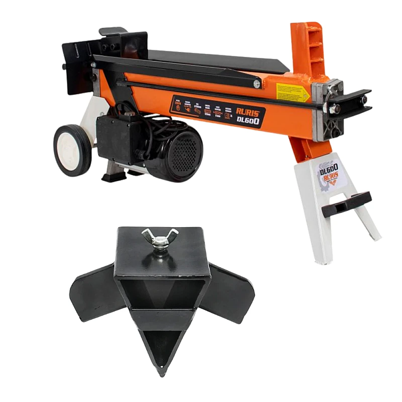 Despicator lemne RURIS DL600, 2200 W, 230 V, forta despicare 6 t + Pana despicare