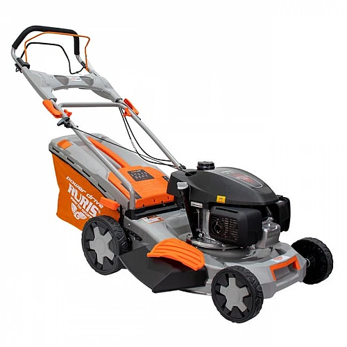 Masina de tuns iarba Ruris RX404, pe benzina, Motor Honda, 4 CP, 2.94 kW, 65 L, latime 46 cm, autopropulsata, mulching