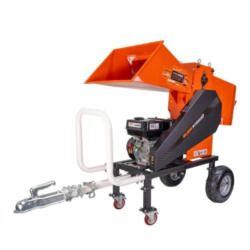 Tocator de crengi RURIS STB800 cu motor 9 CP, 212 cmc, 6 cutite, diametru taiere 80 mm, capacitate 4 mc pe ora