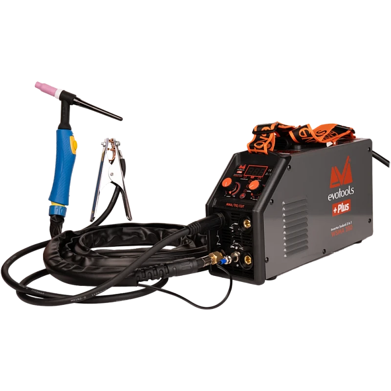 Invertor Sudura 3 in 1 cu Afisaj LED, WSMA200 EvoTools + Plus, Sudura MMA, Sudura TIG, Taiere cu plasma CUT