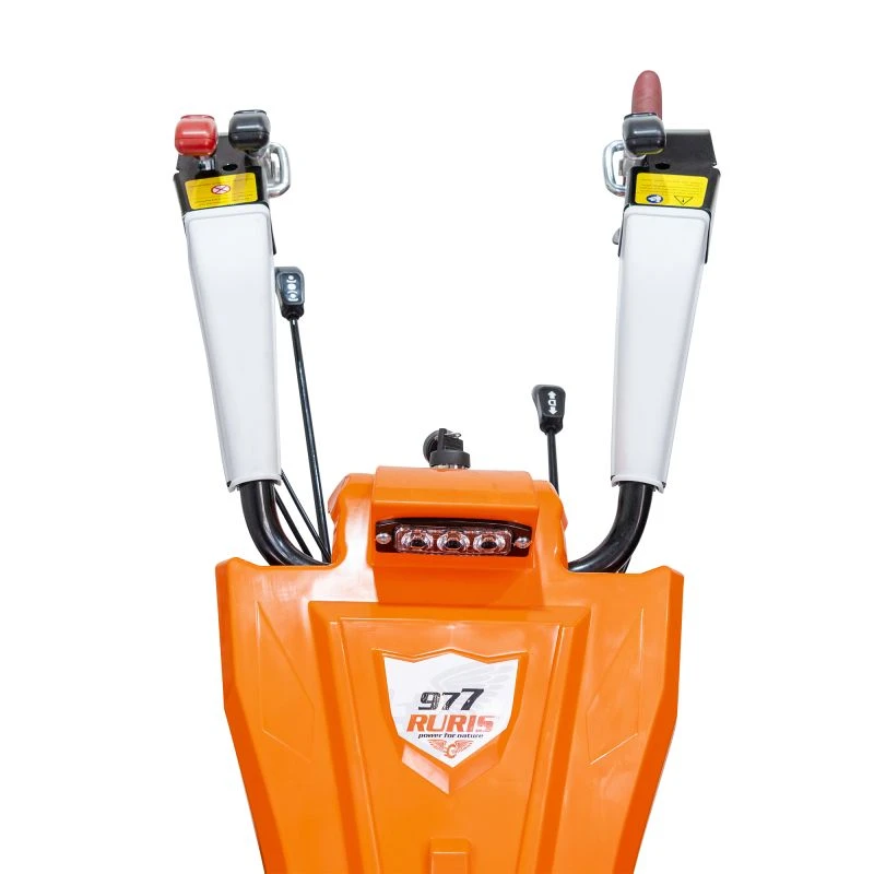 Motocultivator RURIS 977S, motor benzina 4T, 420 CC, 16 CP, 5 viteze, roti 5.00-10, cu freza de sapat S977, Plug RURIS P977