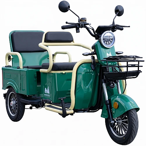 Triciclu electric Evotools TRCC1200, 1200W, baterie 60V20Ah, autonomie 52 KM, viteza maxima de 25 km/h, conform reglementarilor UE, fara permis