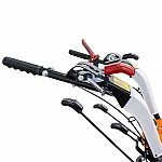 Motocultivator RURIS 977S, motor benzina 4T, 420 CC, 16 CP, 5 viteze, roti 5.00-10, cu freza de sapat S977, Plug RURIS P977