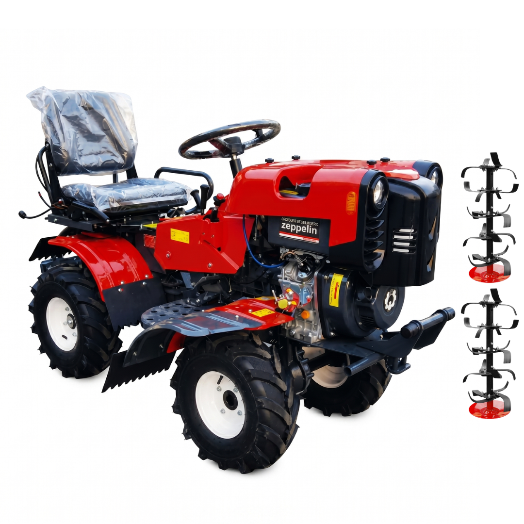 motocultor 4x4 Motocultor 4x4 Rotakt Zeppelin 15 CP, Diesel, motor 532 cmc, pornire electrica/manuala, ridicare electrica accesorii, freze, roti cauciuc