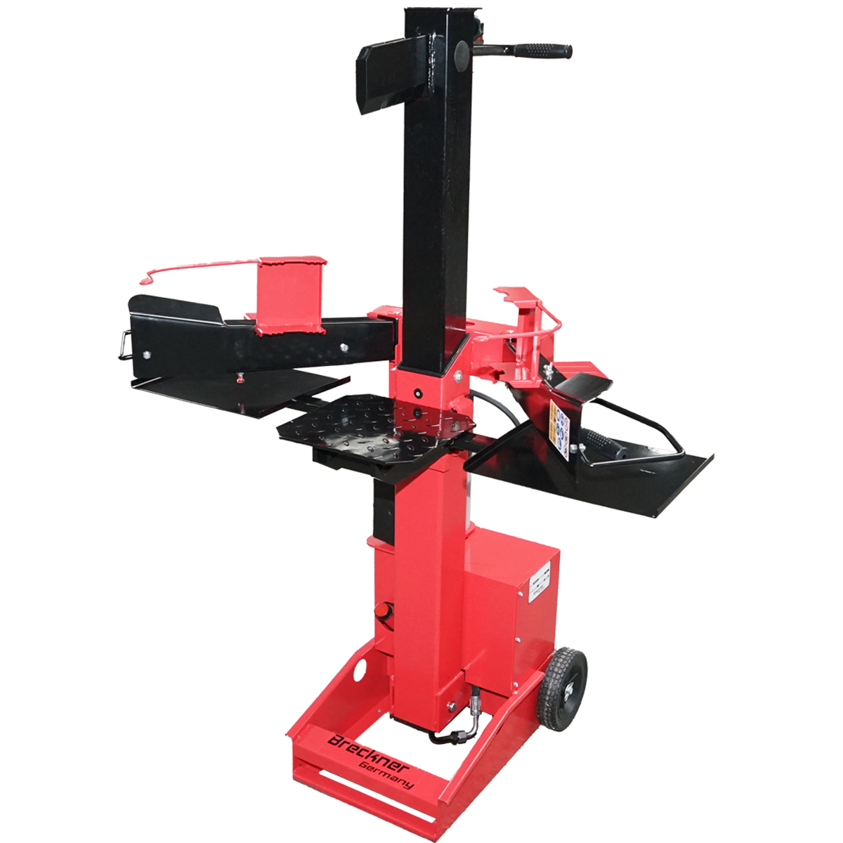 topor despicat lemne Despicator lemne vertical 8T, 3kW 220V, lungime bustean 520mm, diametru 350mm Breckner Germany